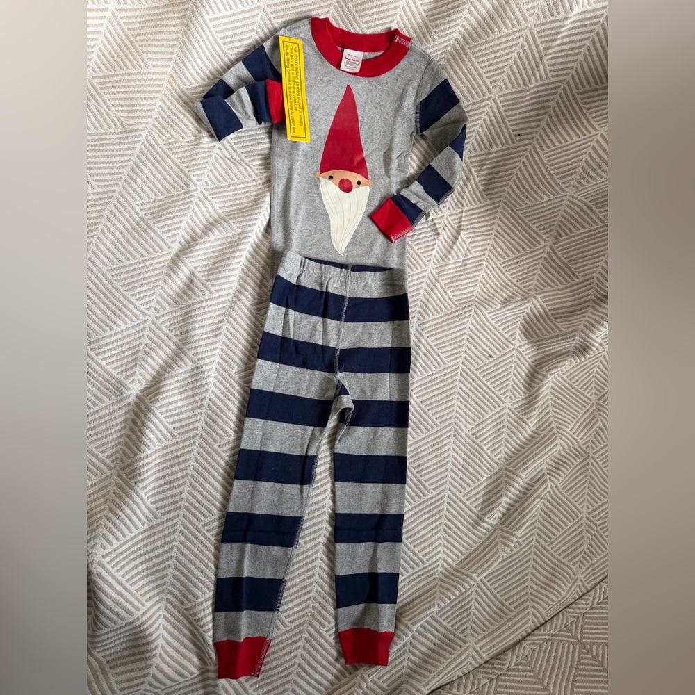 Hanna Andersson Striped Gnome Pajama Set - US 4 100cm